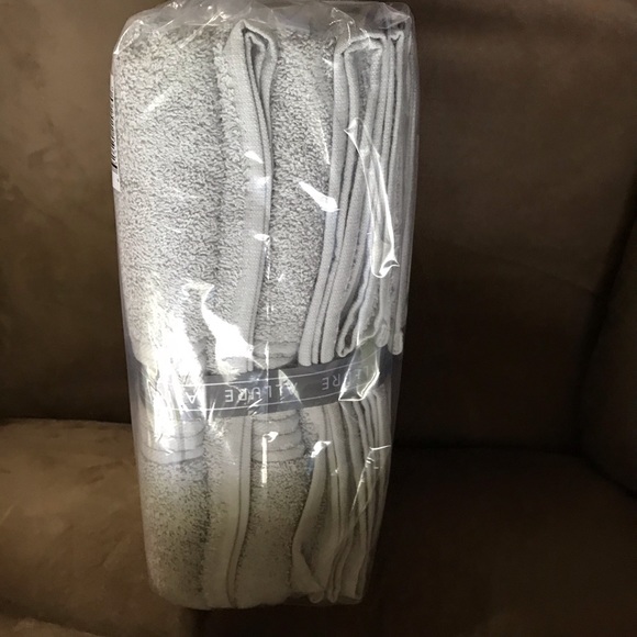 Allure Silver Gray 6-piece Bath Towel Set New - Picture 4 of 8